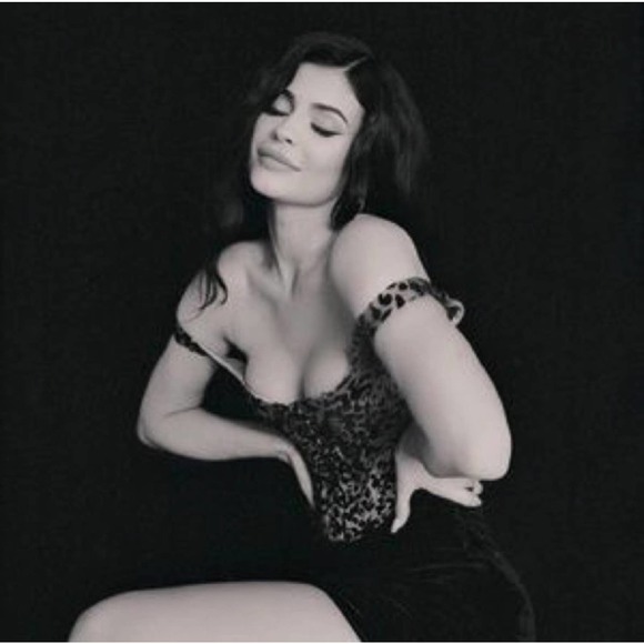 HOUSE OF CB Jacqueline Velvet Leopard Stretch Sexy Push Up Corset Bustier Top - Picture 9 of 16